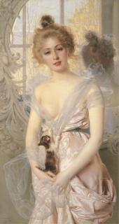Vittorio Matteo Corcos - The New Kitten