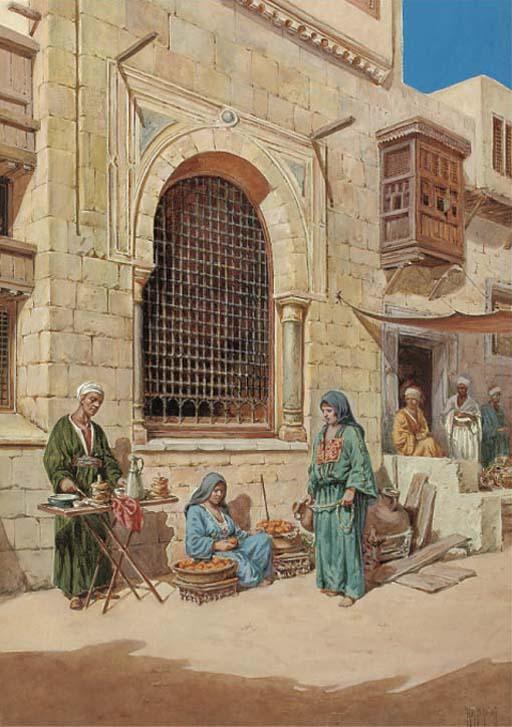 Vittorio Rappini - Arab Street Vendors