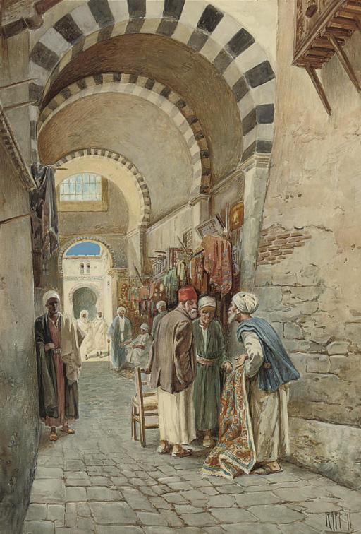 Vittorio Rappini - The carpet seller