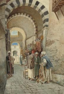 Vittorio Rappini - The carpet seller
