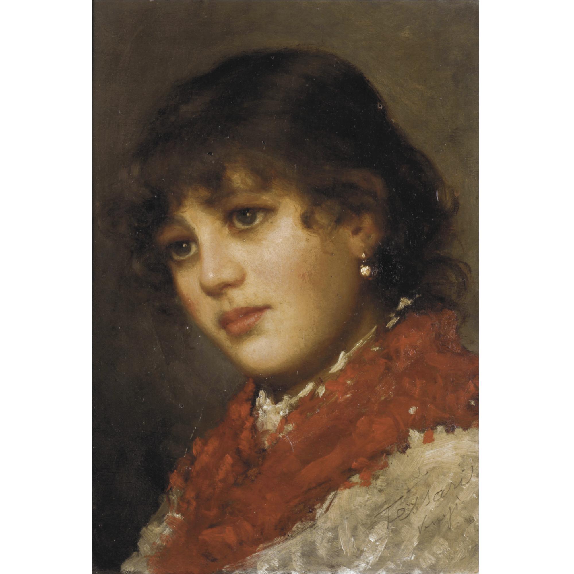 Vittorio Tessari - Portrait Of A Girl