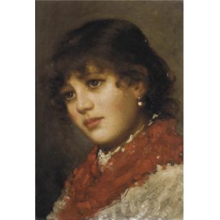 Vittorio Tessari - Portrait Of A Girl