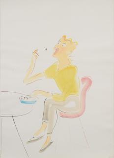 Vivienne Shark Lewitt - Woman With Peanut, 1994