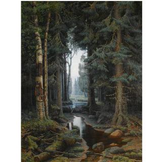 Vladimir Archipovich Bondarenko - Forest Scene