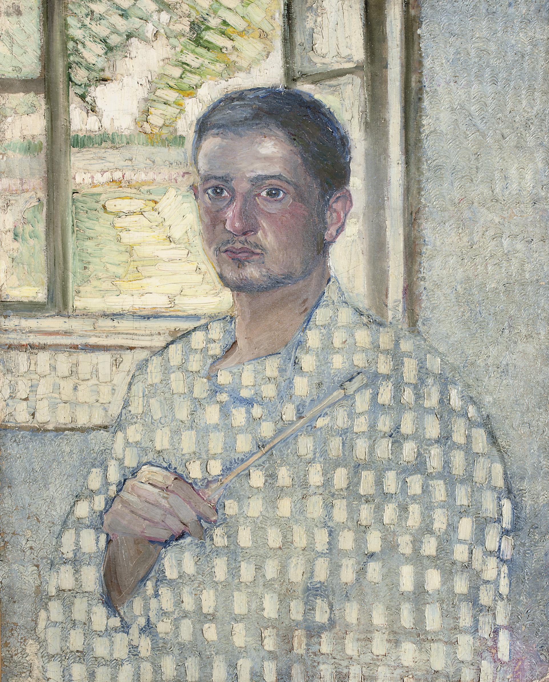 Vladimir Baranoff-Rossiné - Self-portrait with brush
