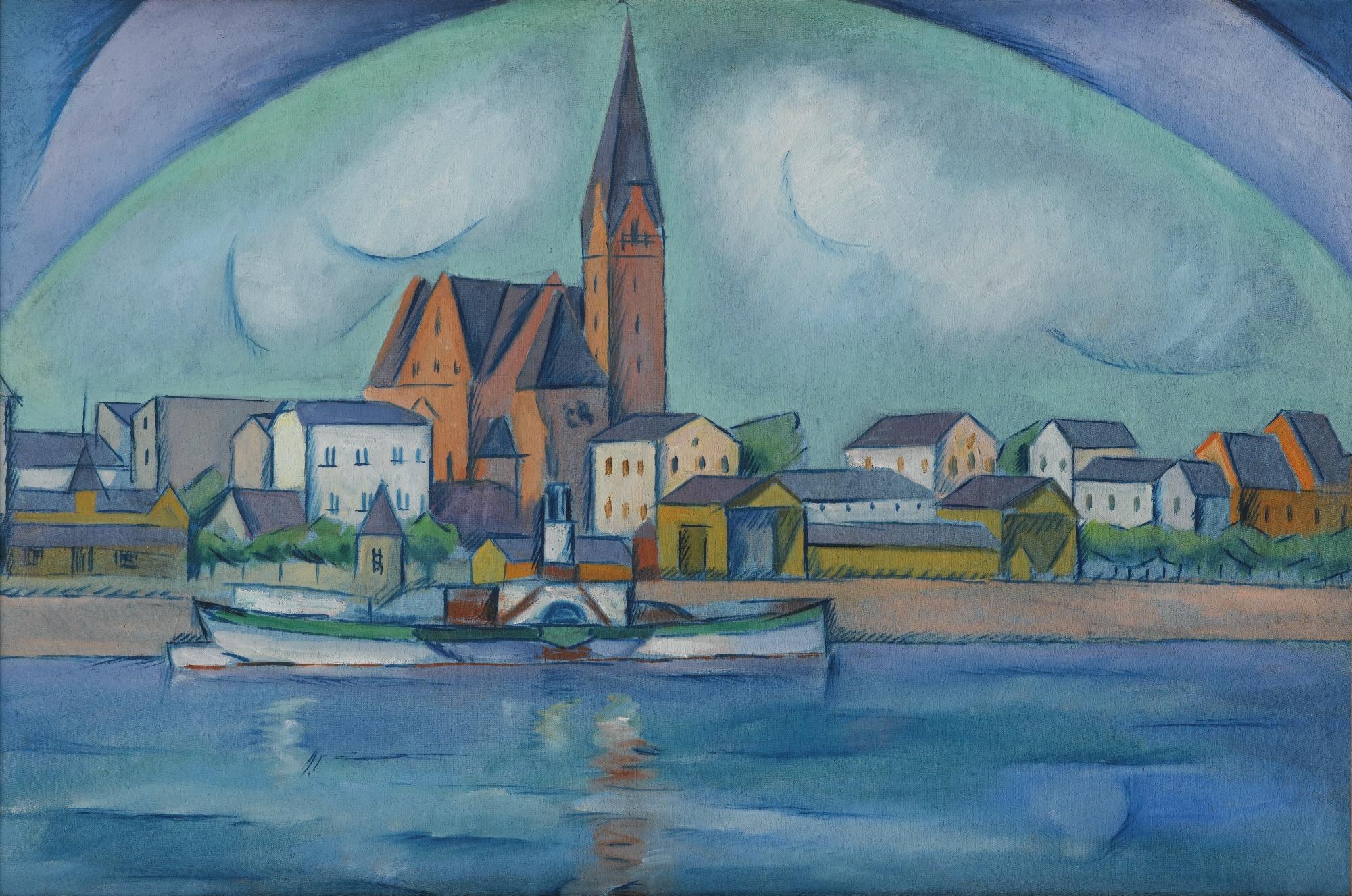 Vladimir Davidovich Baranov-Rossine - View Of Stockholm