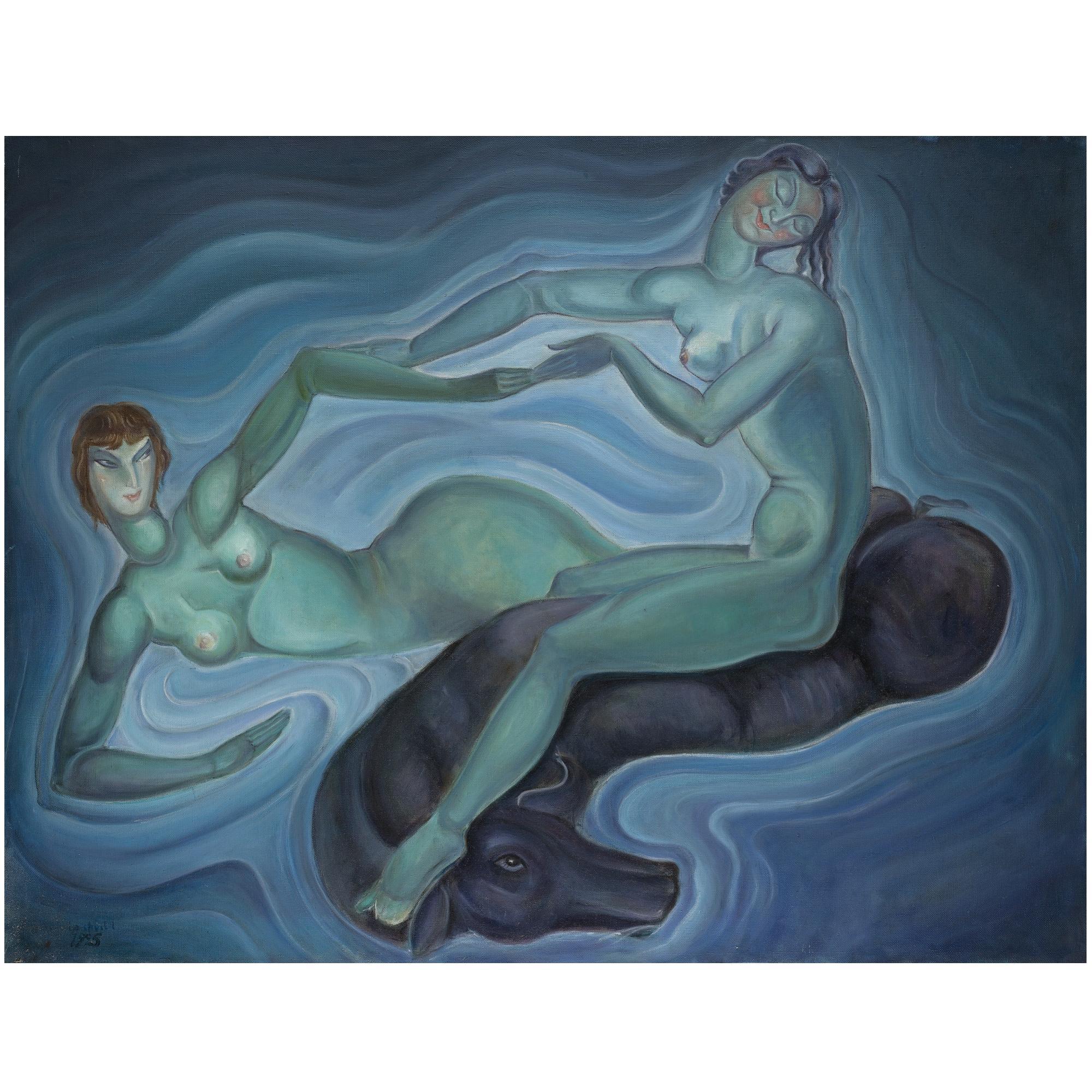 Vladimir Davidovich Gudiashvili - Green Nymphs