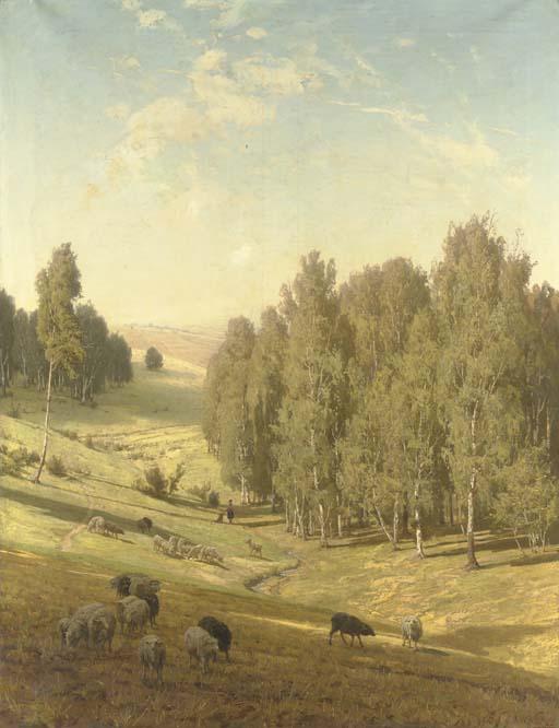 Vladimir Donatovich Orlovskii - Out At Pasture, Summer