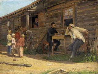 Vladimir Egorovich Makovskii - The Bicycle