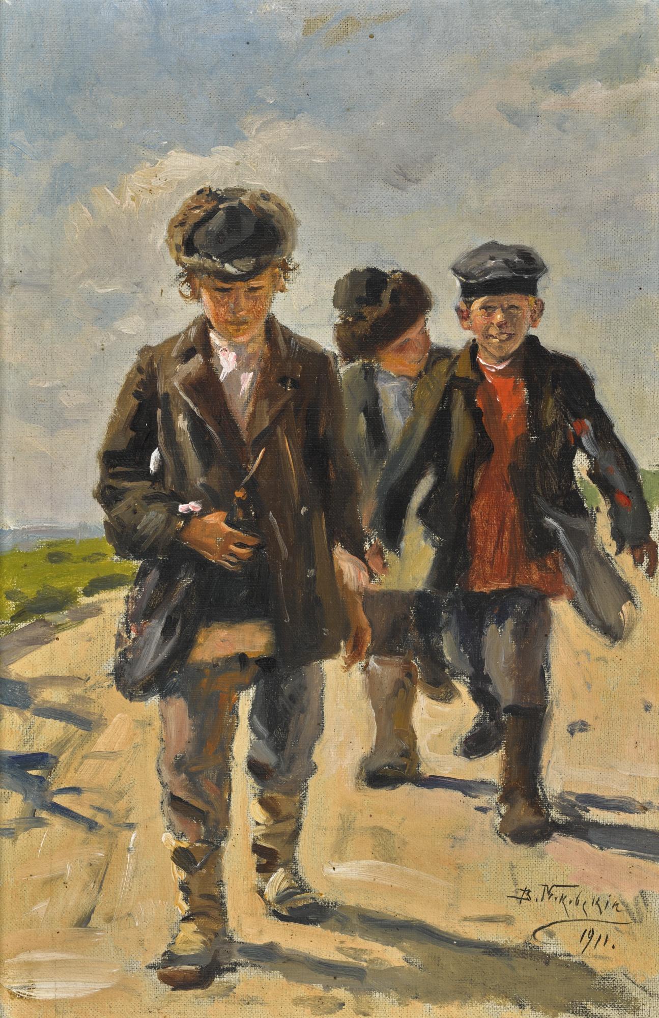Vladimir Egorovich Makovsky - Three Boys