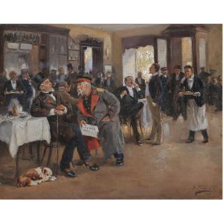 Vladimir Egorovich Makovsky - U Dominika