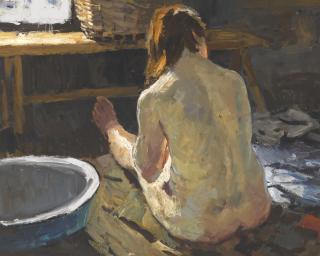 Vladimir Fedorovich Stozharov - Seated Nude