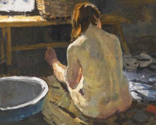 Vladimir Fedorovich Stozharov - Seated Nude