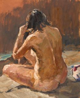 Vladimir Fedorovich Stozharov - Study of a Seated Woman