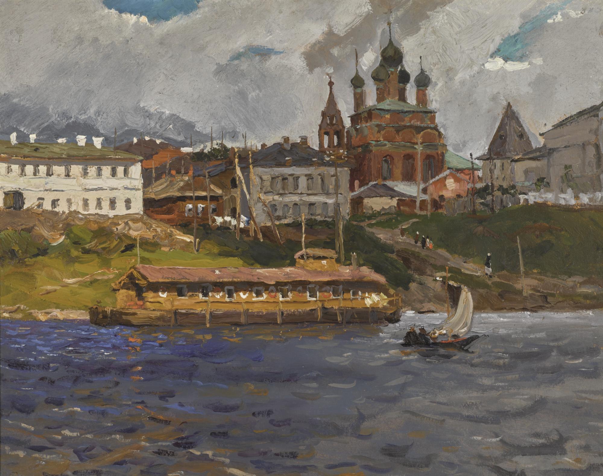 Vladimir Fedorovich Stozharov - Windy Day, Yaroslavl