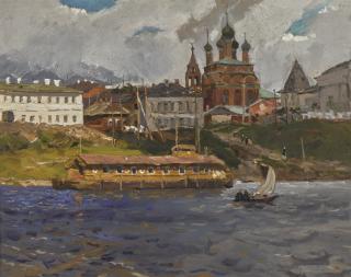 Vladimir Fedorovich Stozharov - Windy Day, Yaroslavl
