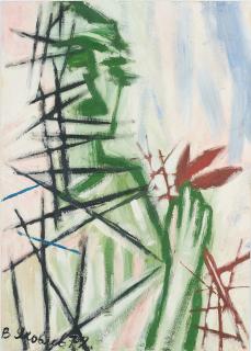 Vladimir Igorevich Jakovlev - Figur mit Blume.