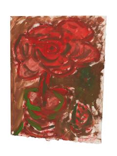 Vladimir Igorevich Yakovlev - Fleur rouge/ Red flower sans cadre