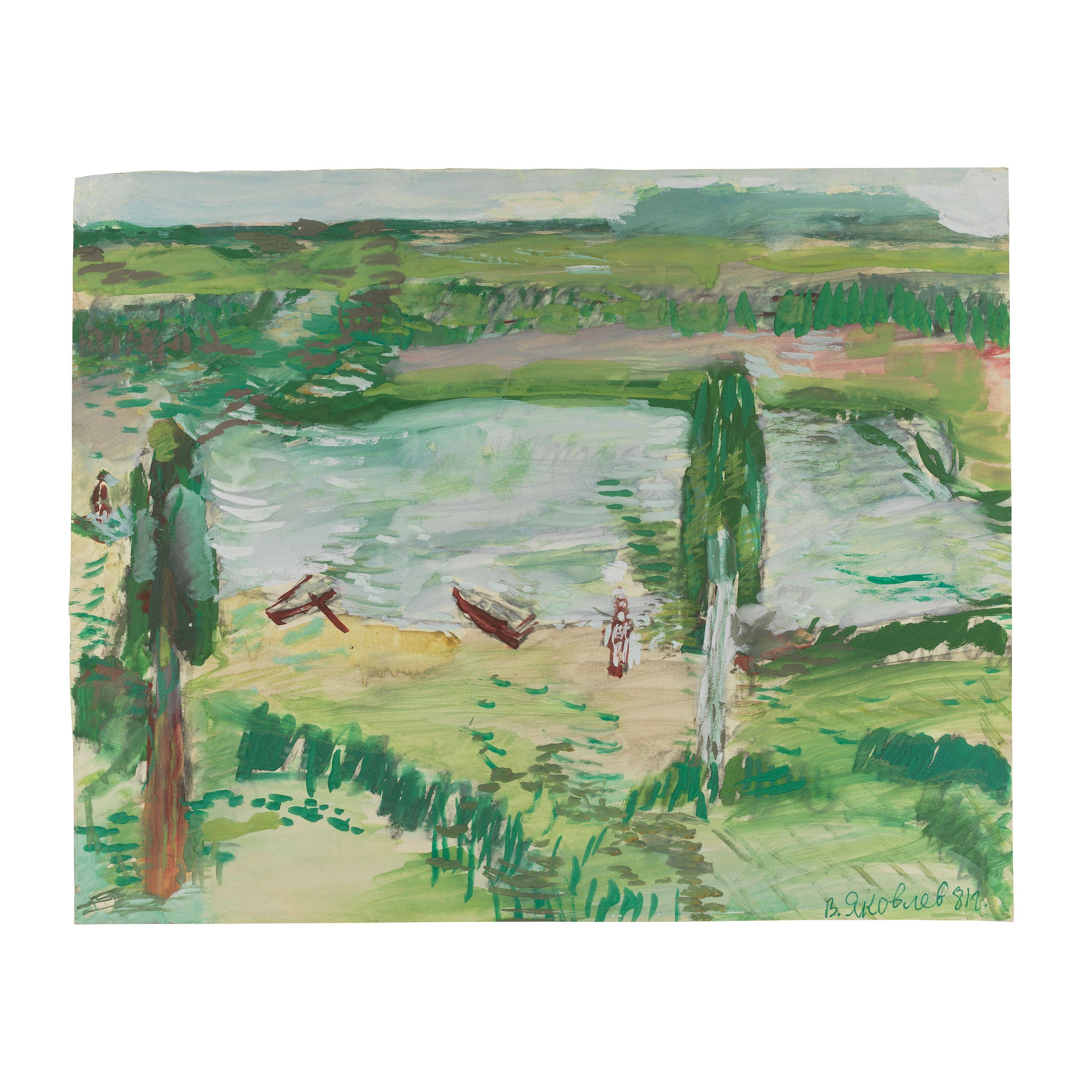 Vladimir Igorevich Yakovlev - Nature morte aux bateaux/ Still life with boats