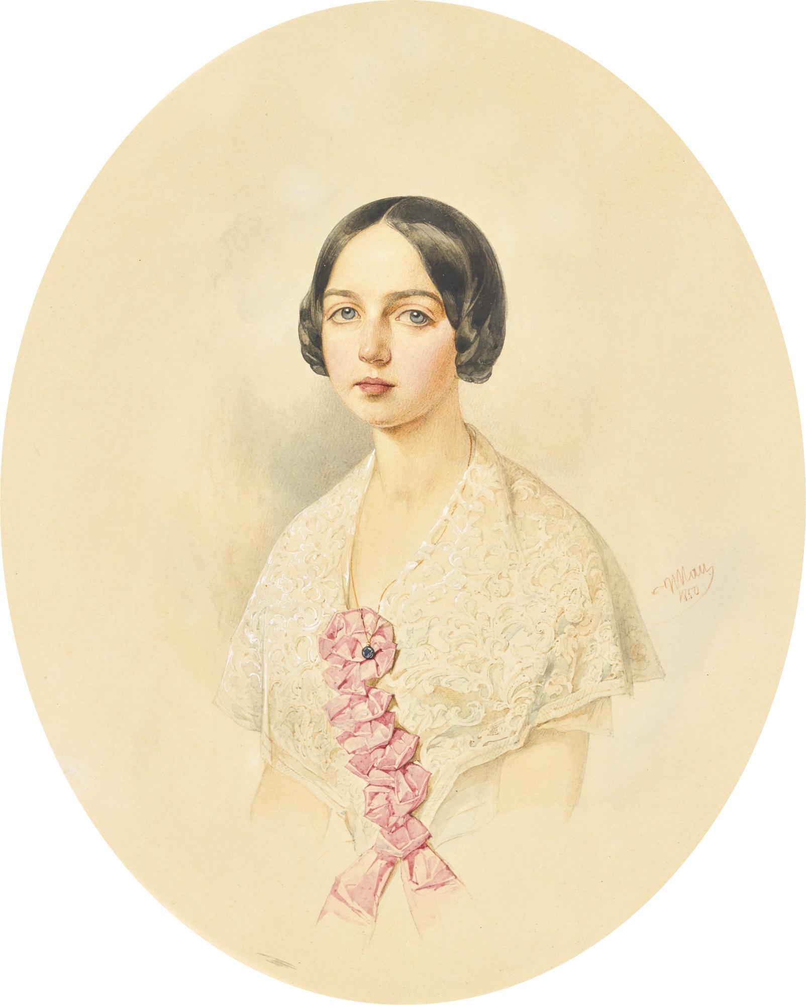 Vladimir Ivanovich Hau - Portrait Of A Lady