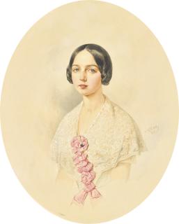 Vladimir Ivanovich Hau - Portrait Of A Lady