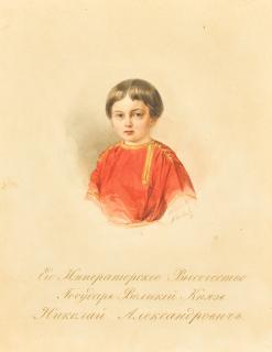 Vladimir Ivanovich Hau - Portrait Of Grand Duke Nikolai Alexandrovich