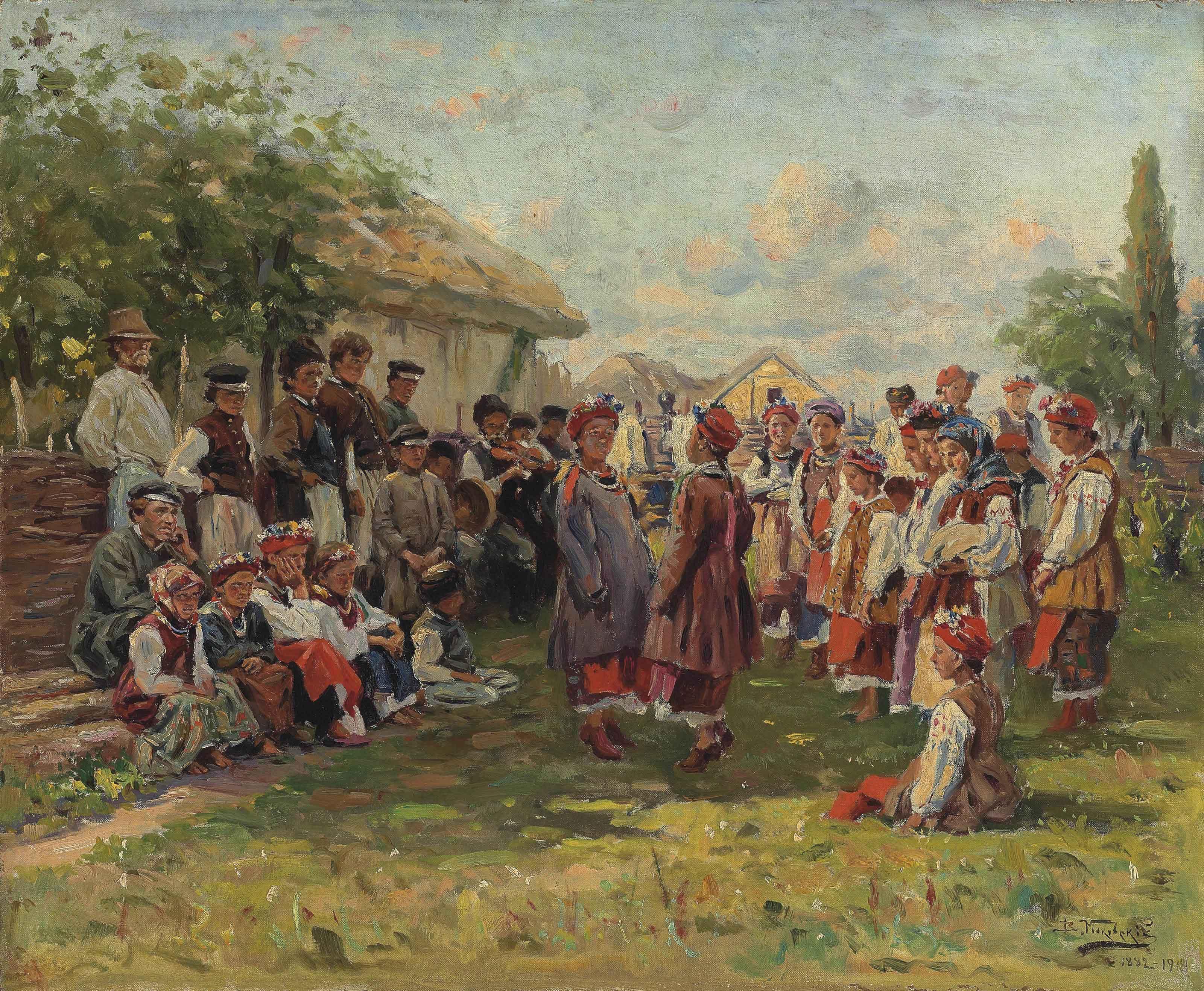 Vladimir Makovsky - Festival in a Ukrainian village