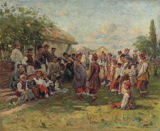Vladimir Makovsky - Festival in a Ukrainian village