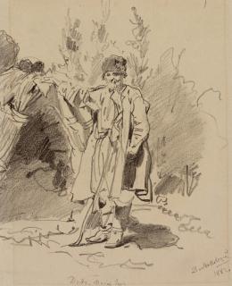 Vladimir Makovsky - Study of an elderly man from the Poltava region