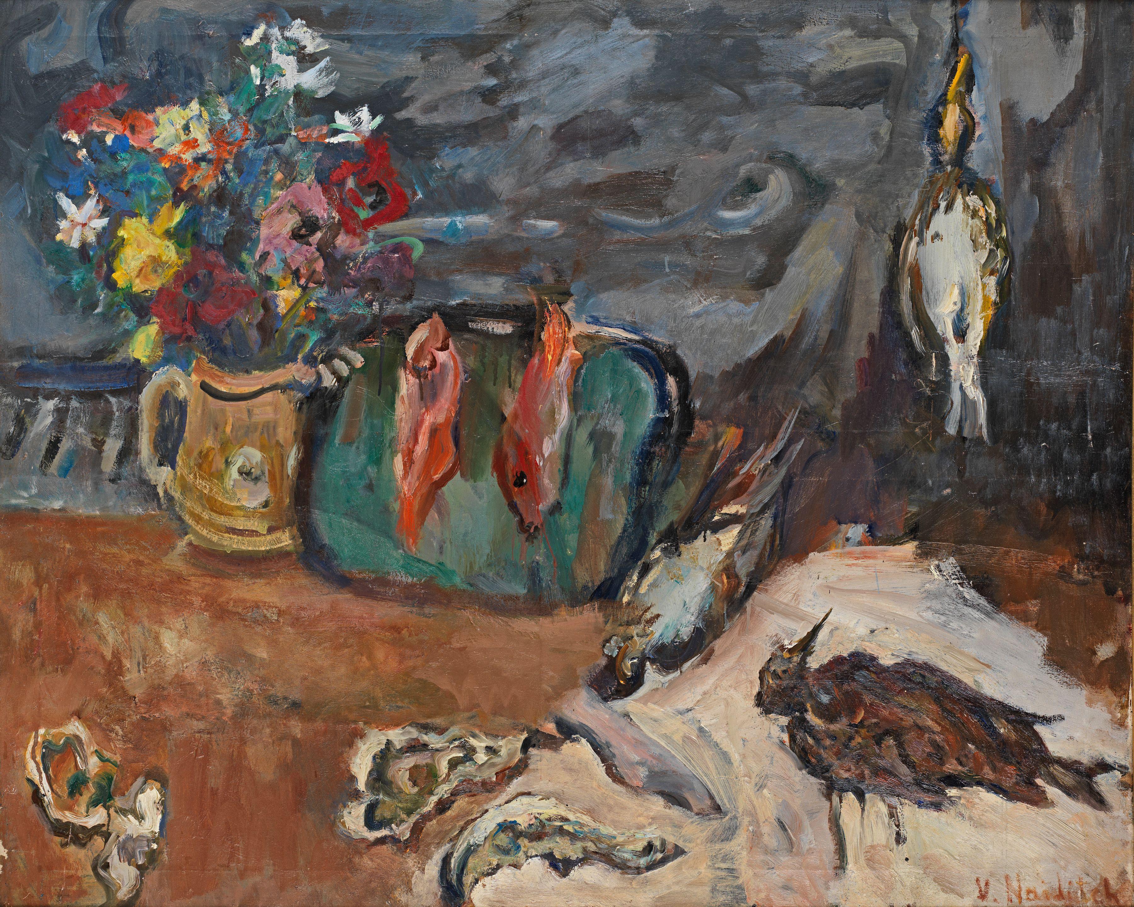 Vladimir Naiditch - Nature morte au gibier et au poisson