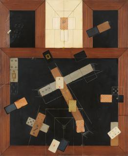 Vladimir Nemukhin - Schwarzer Spielkartentisch