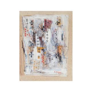 Vladimir Nikolaevich Nemukhin - Composition avec des cartes/ Composition with cards