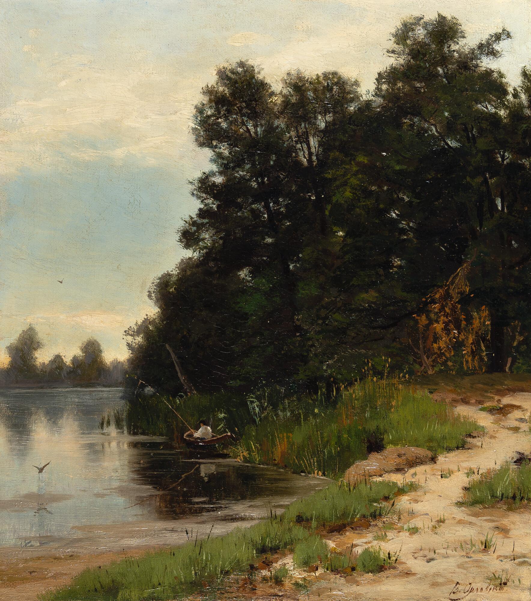 Vladimir Orlovsky - Angler am See