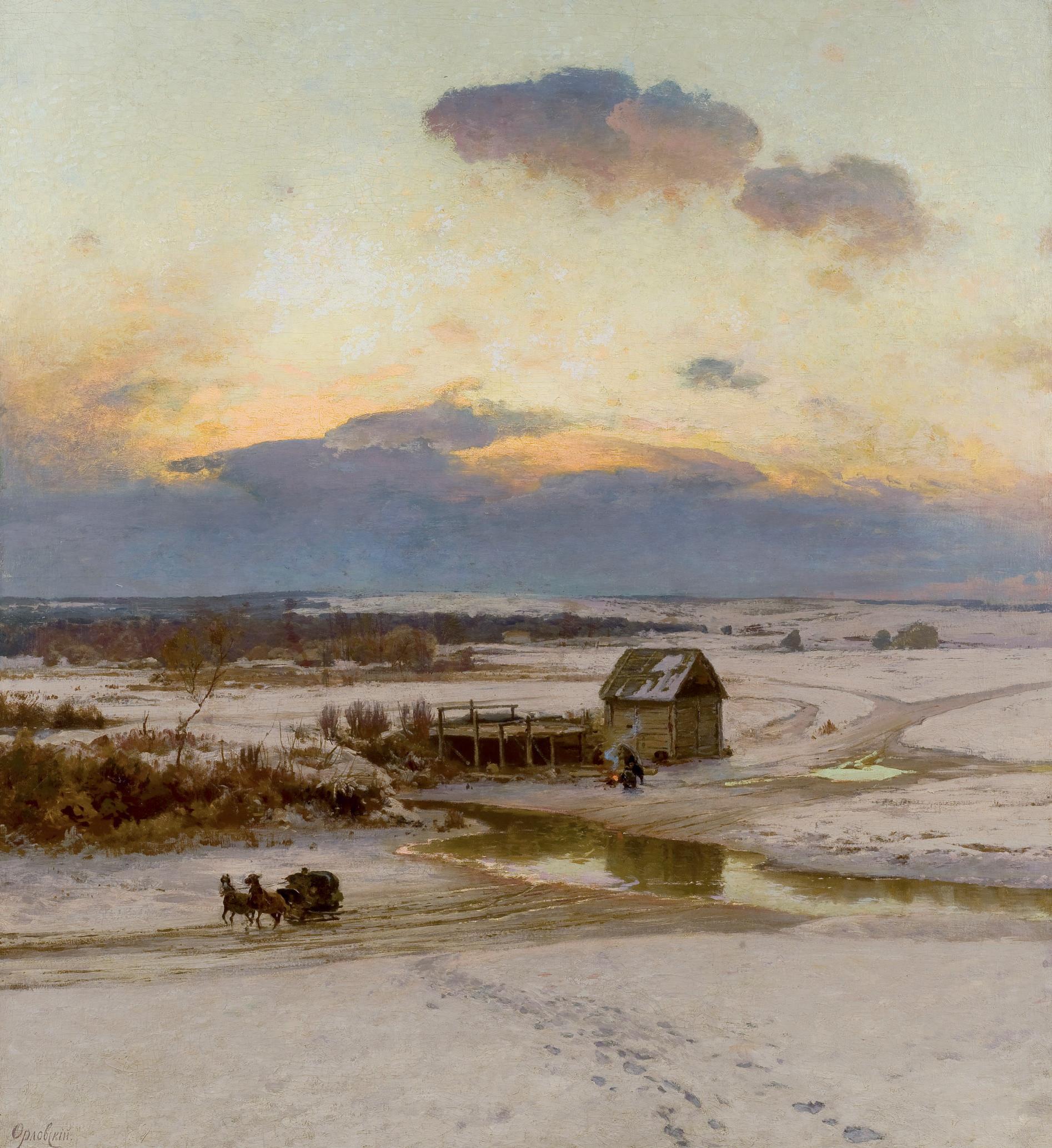 Vladimir Orlovsky - Departure at daybreak