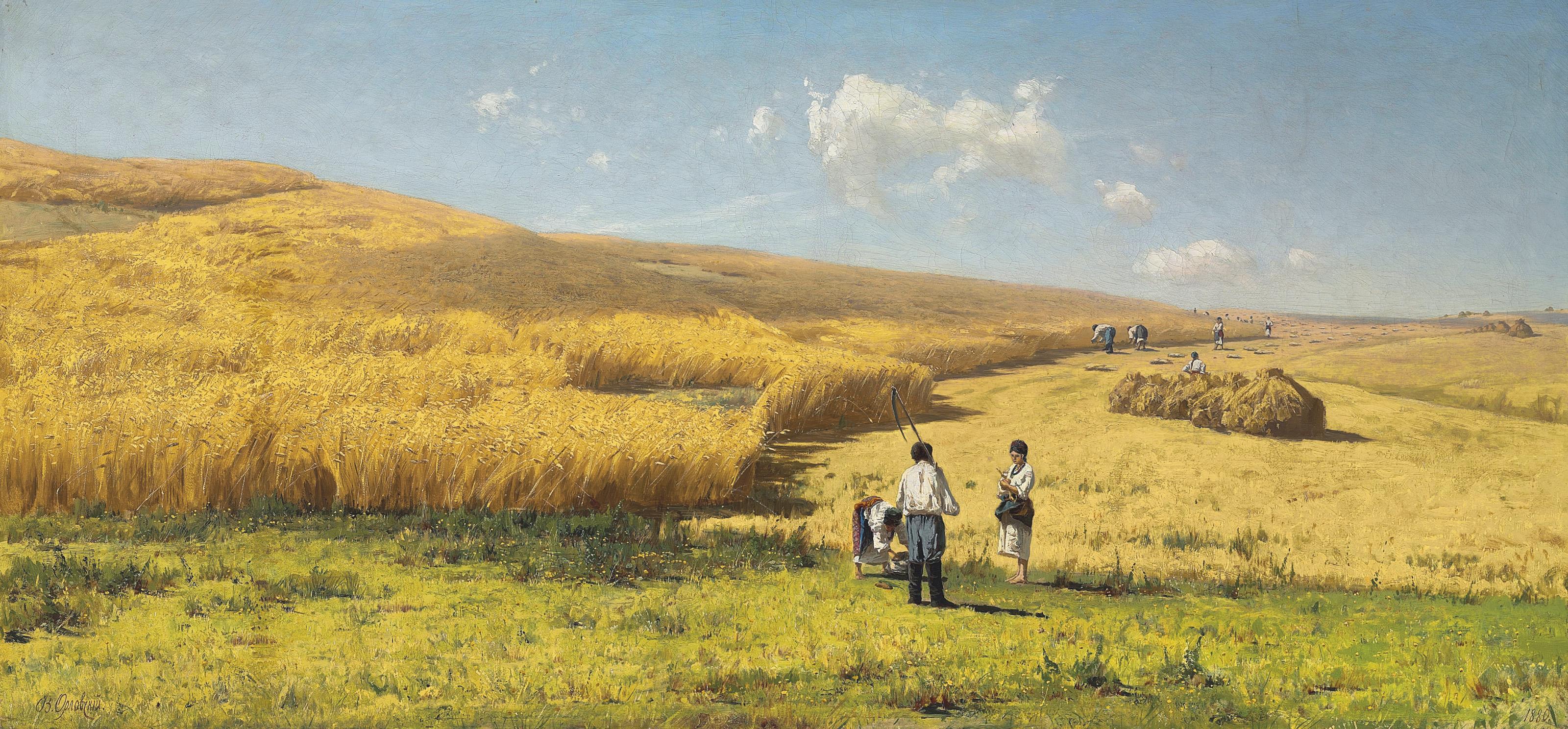 Vladimir Orlovsky - Harvest in the Ukraine