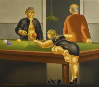 Vladimir Ovchinnikov - The Billiard Players