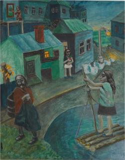 Vladimir Pyatnitsky - Fantastic Village Landscape