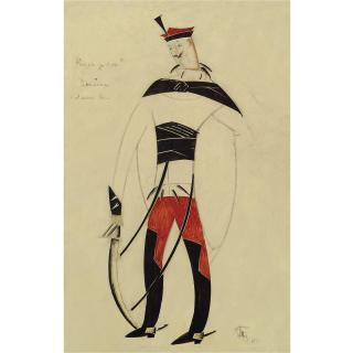 Vladimir Tatlin - Costume Design For A Life For The Tsar (Ivan Susanin)