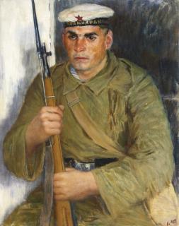 Vladimir Vasilevich Lebedev - Portrait Of A Red Fleet Sailor