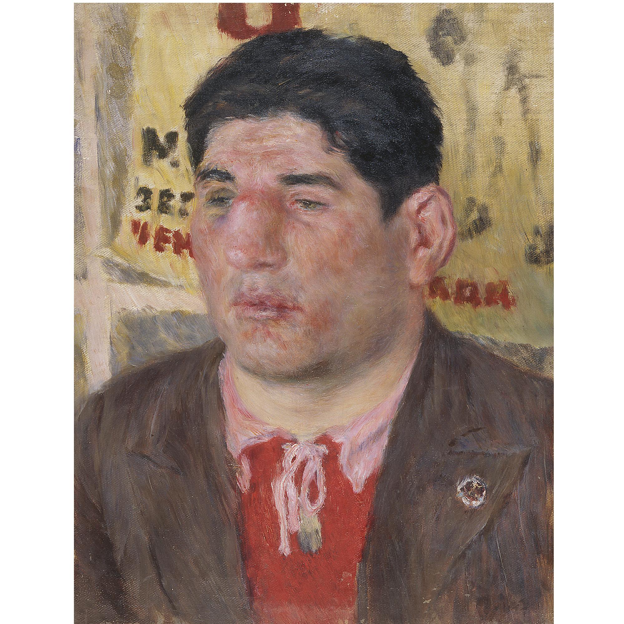 Vladimir Vassilyevich Lebedev - Portrait Of The Boxer, Aleksei Bakun