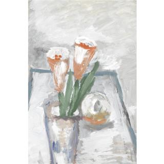 Vladimir Yakovlev - Still Life With Flowers And Apple