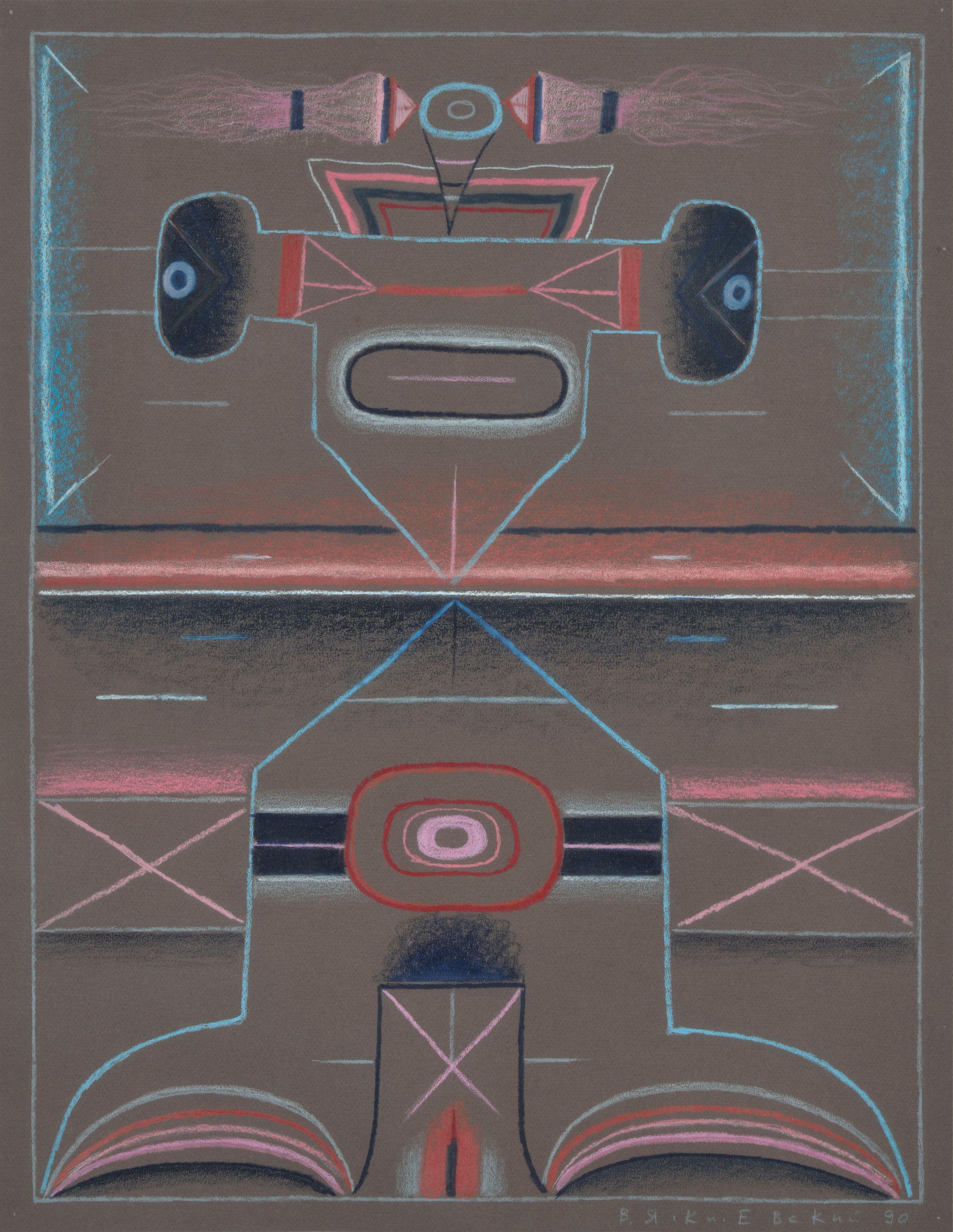 Vladimir Yankilevsky - Female form, from the series Woman by the sea 64 x 49.5cm (25 1/4 x 19 1/2in).