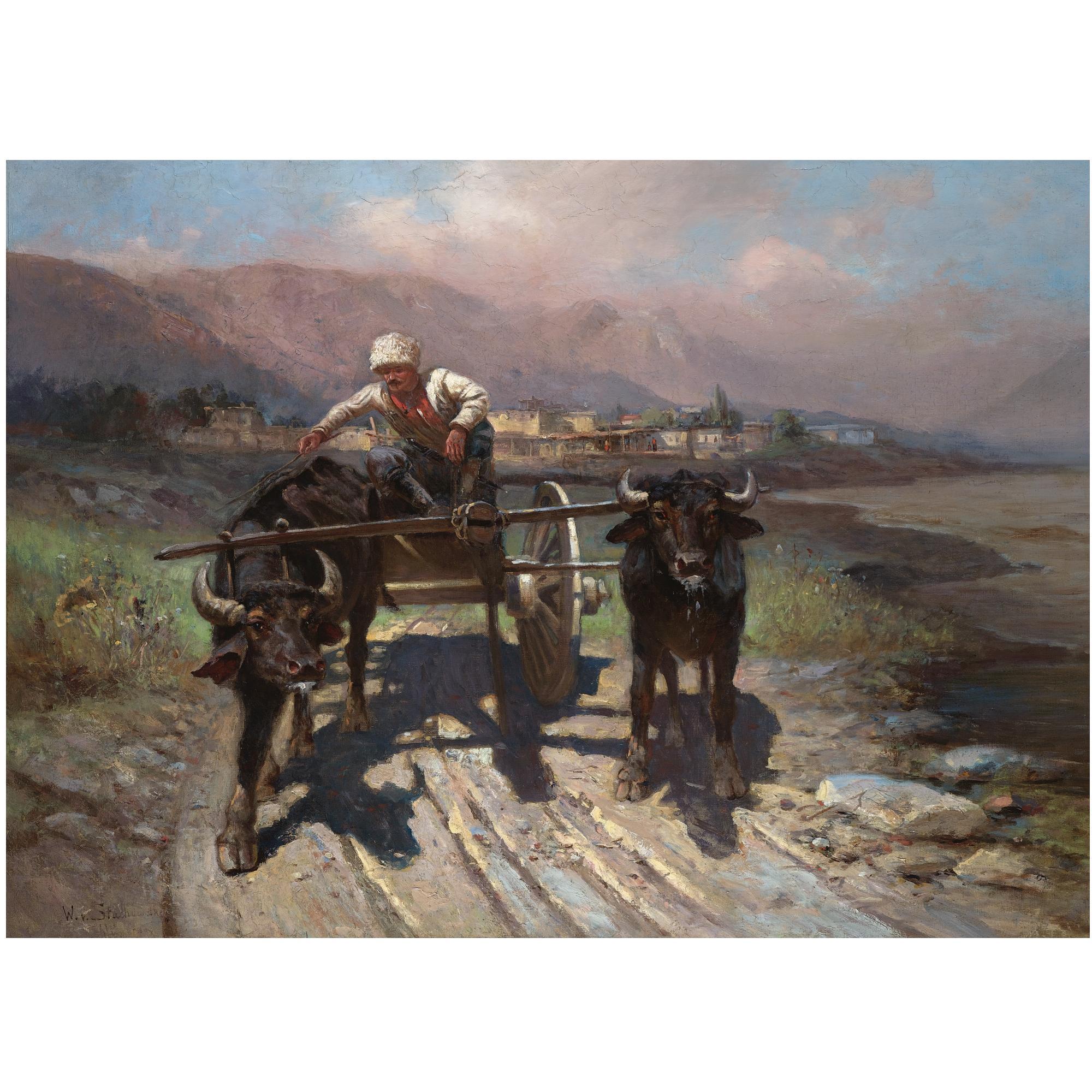 Vladislav Karlovich Stakhovsky - Driving The Oxen