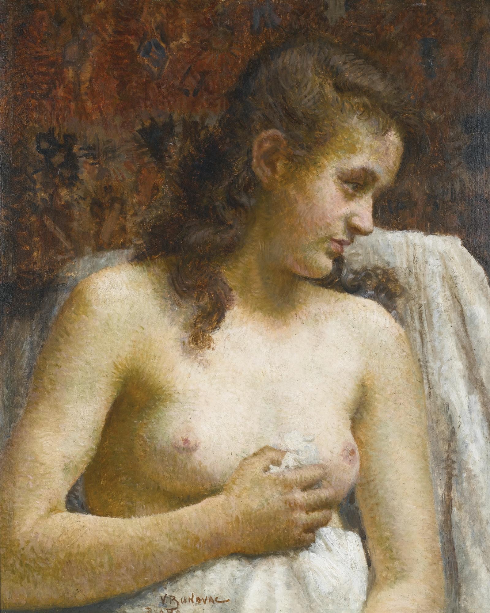 Vlaho Bukovac - Croatian in The Boudoir