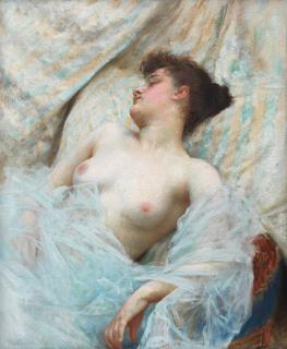 Vlaho Bukovac - Nude resting