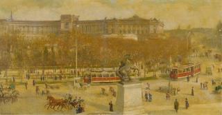 Vlaho Bukovac - The Ringstrasse, Vienna