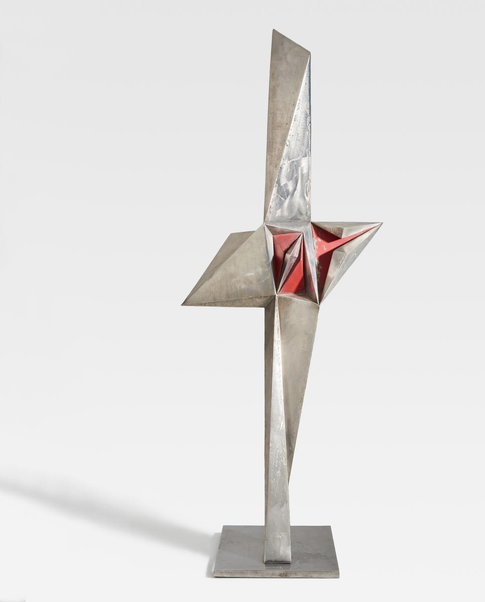 Volkmar Haase - Skulptur mit rotem Kern