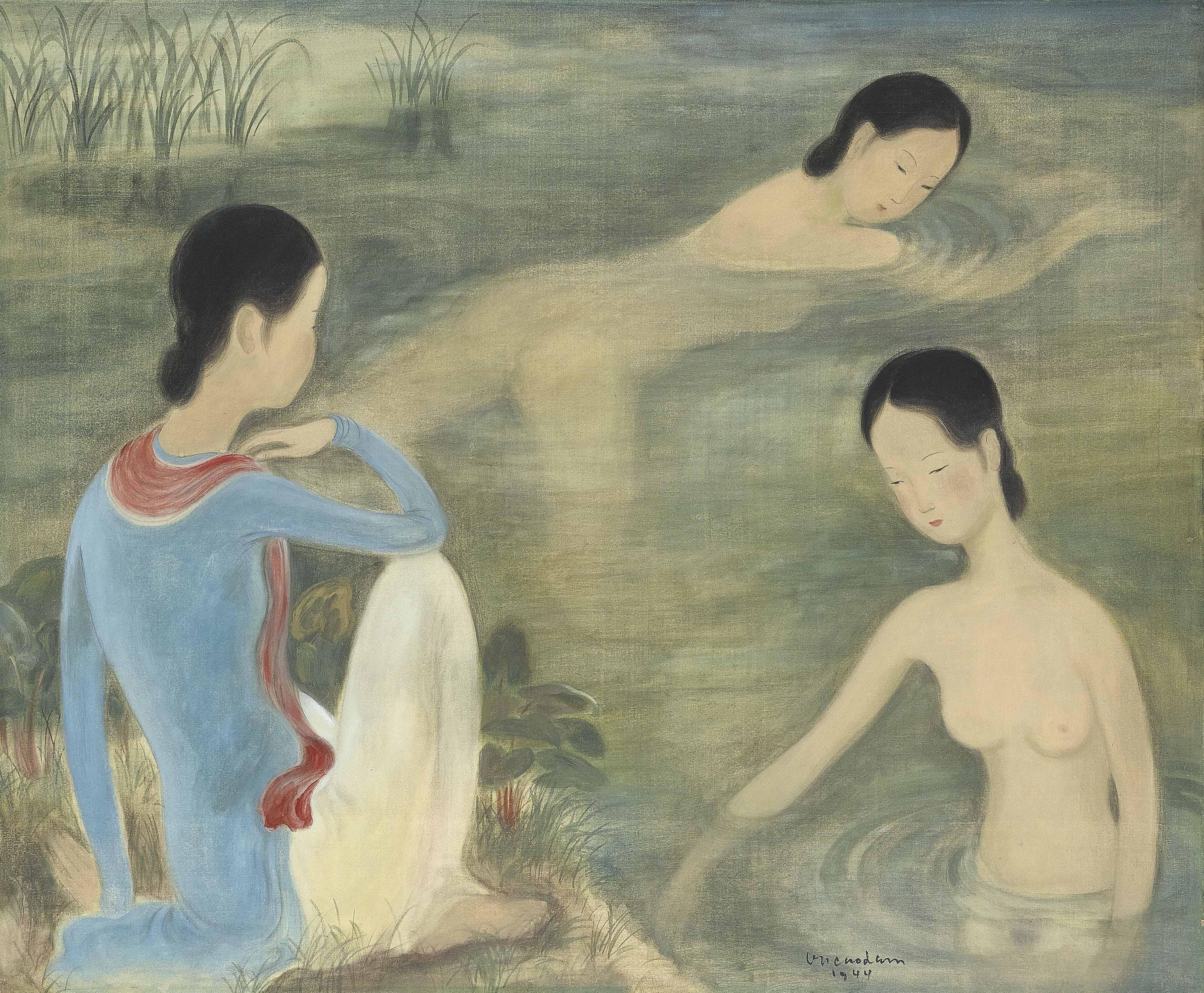 Vu Cao Dam - Femmes au bain (Women Bathing)