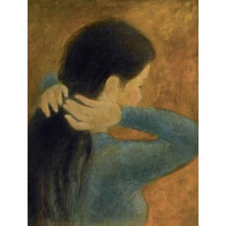 Vu Cao Dam - Jeune Femme À Sa Coiffure