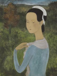 Vu Cao Dam - Jeune fille au turban blanc (Young Lady with White Turban)